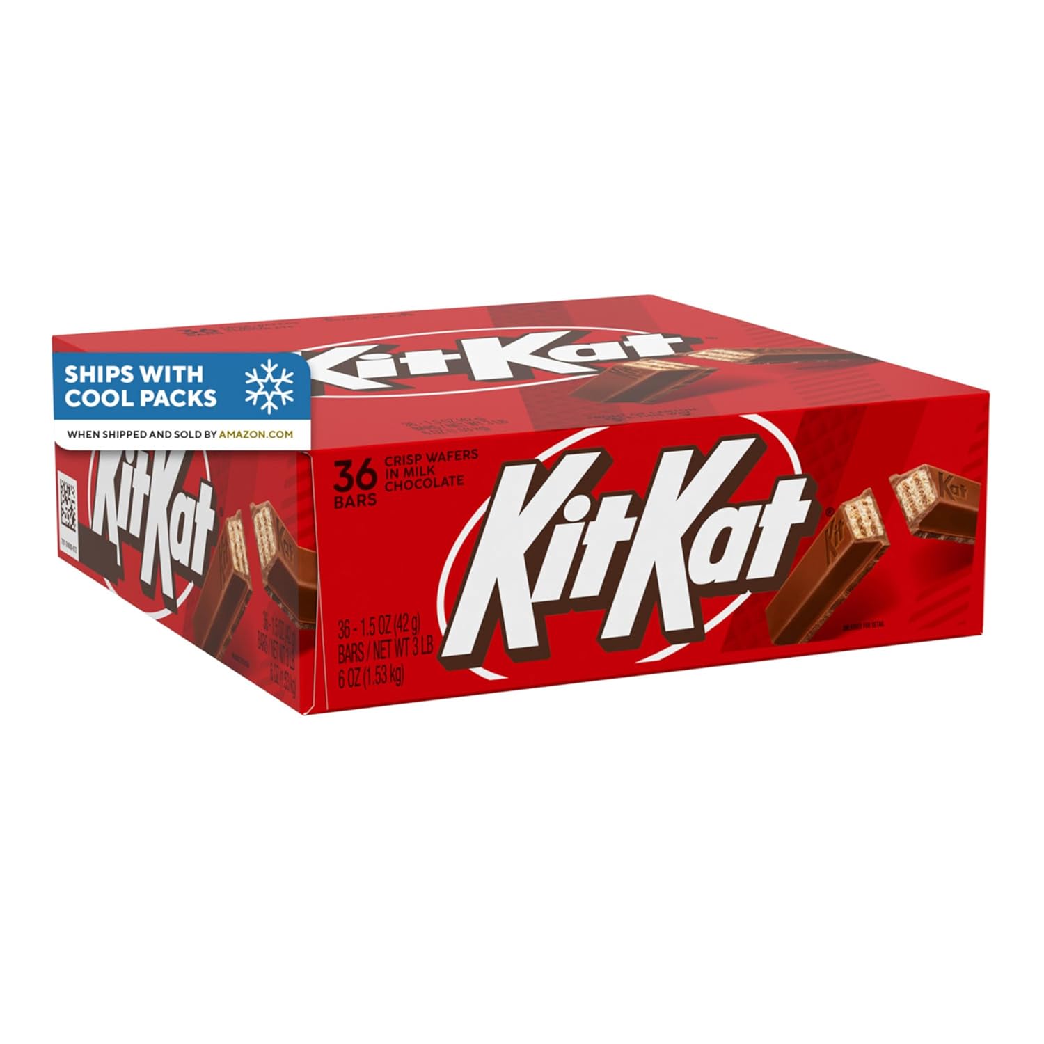KIT KAT Milk Chocolate Wafer Candy Bars, 1.5 oz (36 Count)