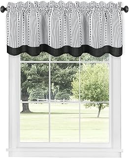 Achim Home Furnishings Westport Valance 58 x 14 - Black/White