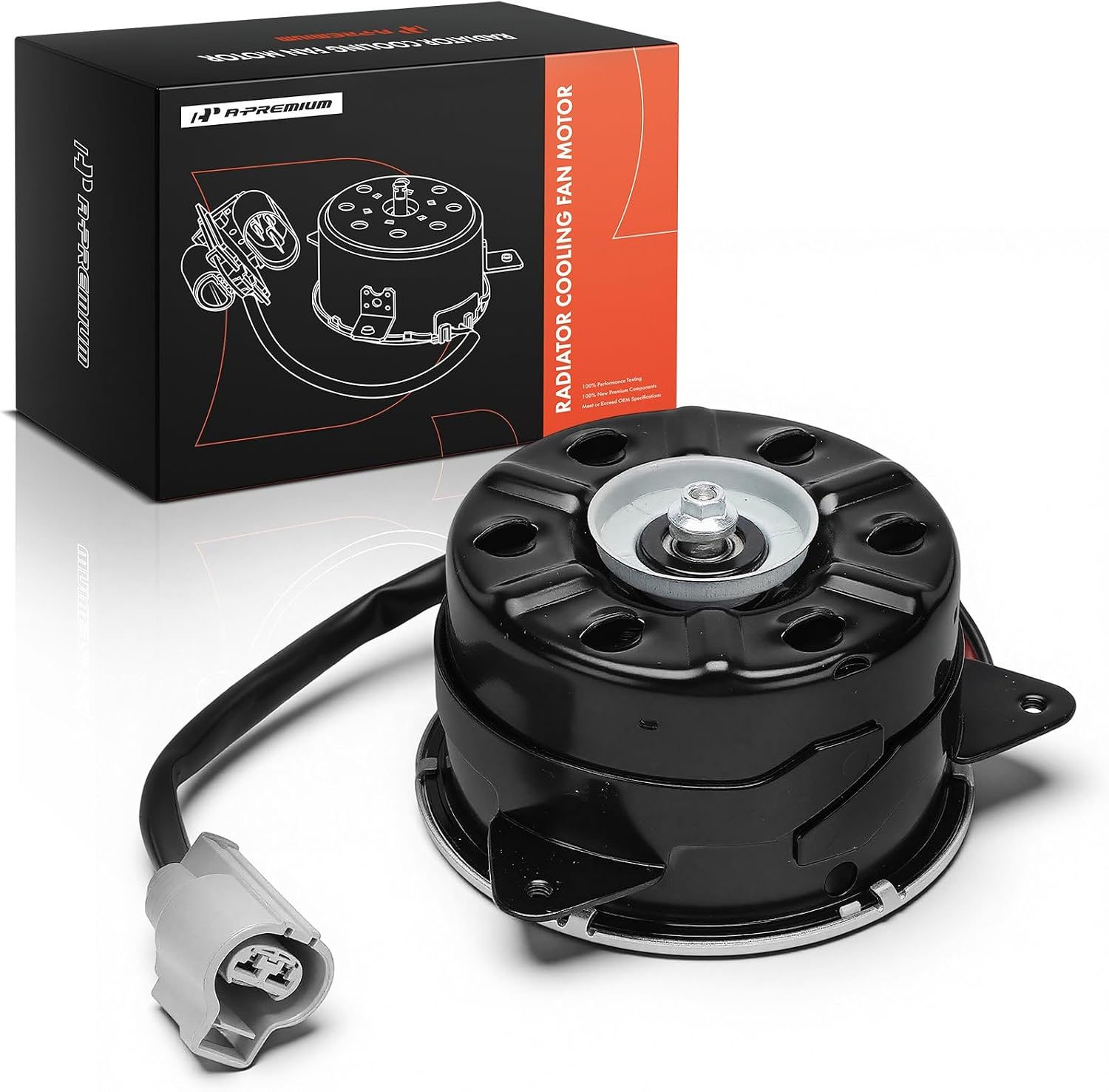 A-Premium Right Radiator Fan Motor Compatible with Toyota | for Highlander 2011-2019, Sienna 2011-2016, V6 3.5L