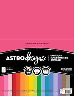 NEENAH Creative Collection Classics Specialty Cardstock Starter Kit, 8.5 X 11 Inches, 72 Count Assortment (46407-02)