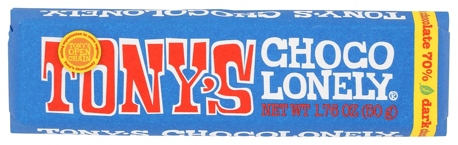 Tony's Chocolonely Dark Chocolate Bar, 1.8 OZ