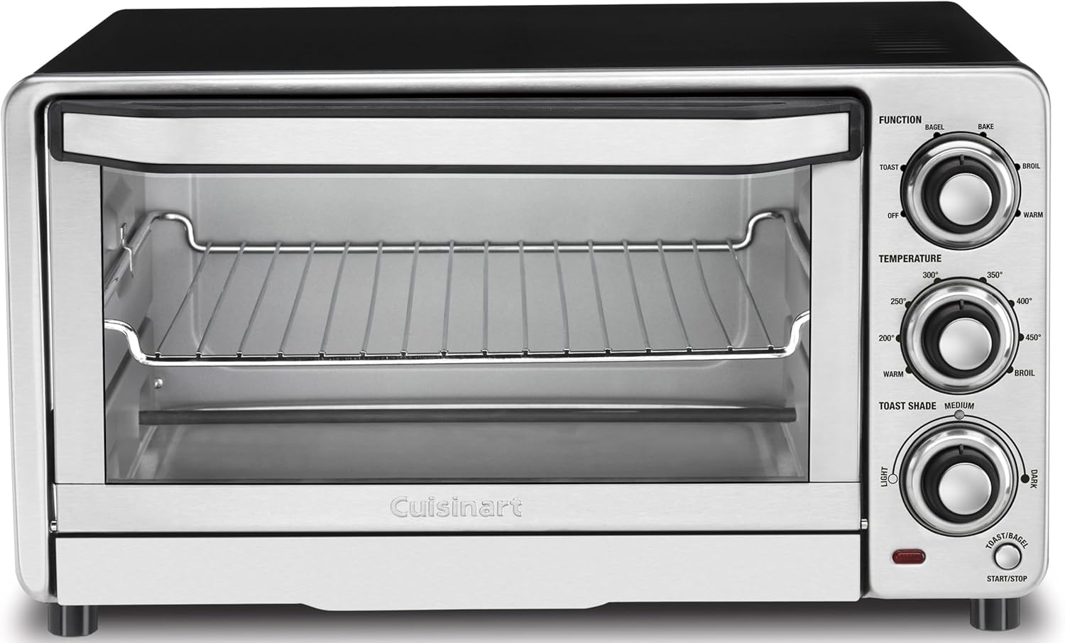 Cuisinart TOB-40N Custom Classic Toaster Oven Broiler, Brushed Stainless and Black