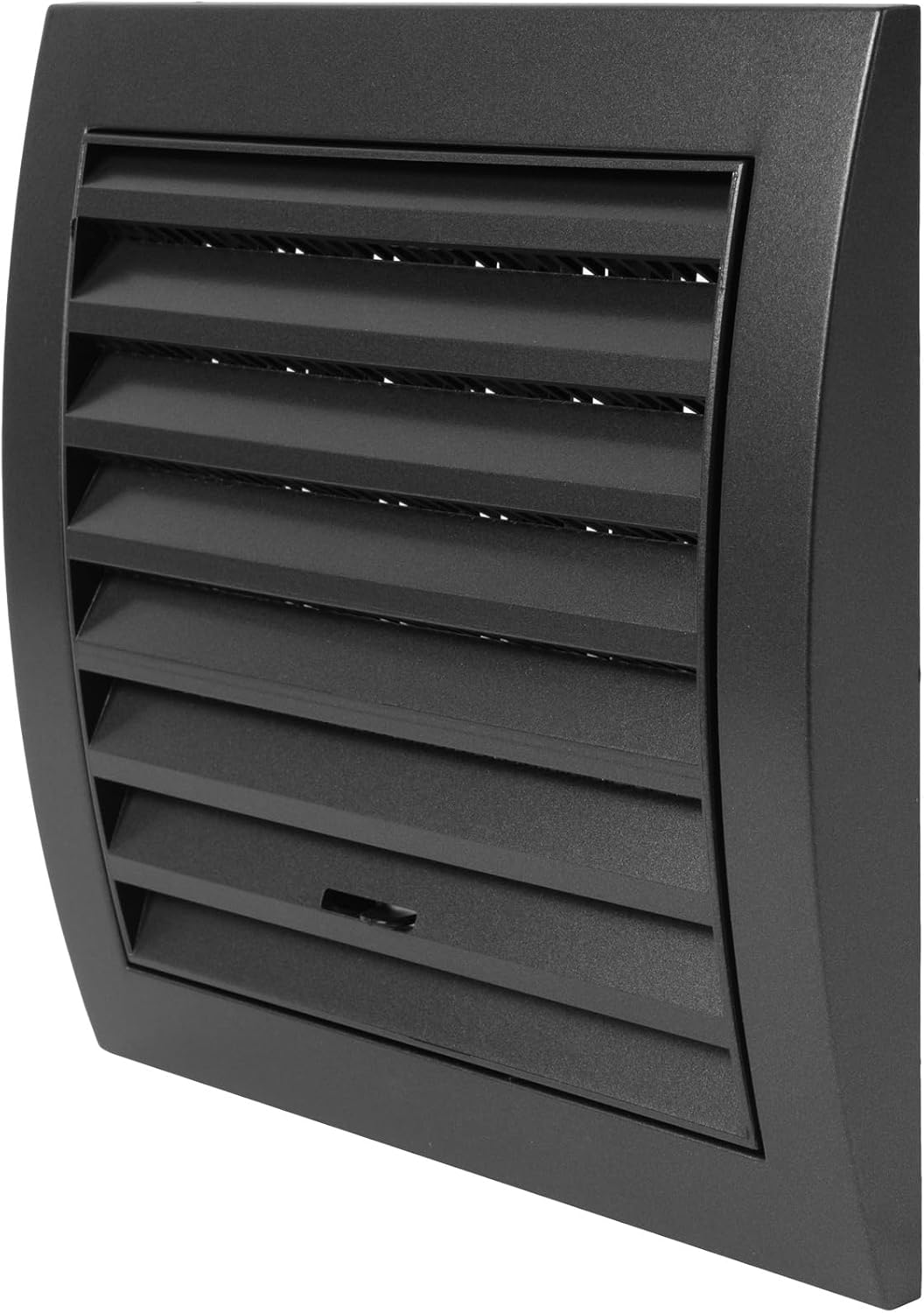 Repa Market Anthracite Adjustable Ventilation Grill - Louvered Air Vent Covers for Walls, Ceiling Outside and Inside - 153 x 148 mm / 6" x 5.82" Inch - Bathroom Ventilation Cover with Mesh Screen
