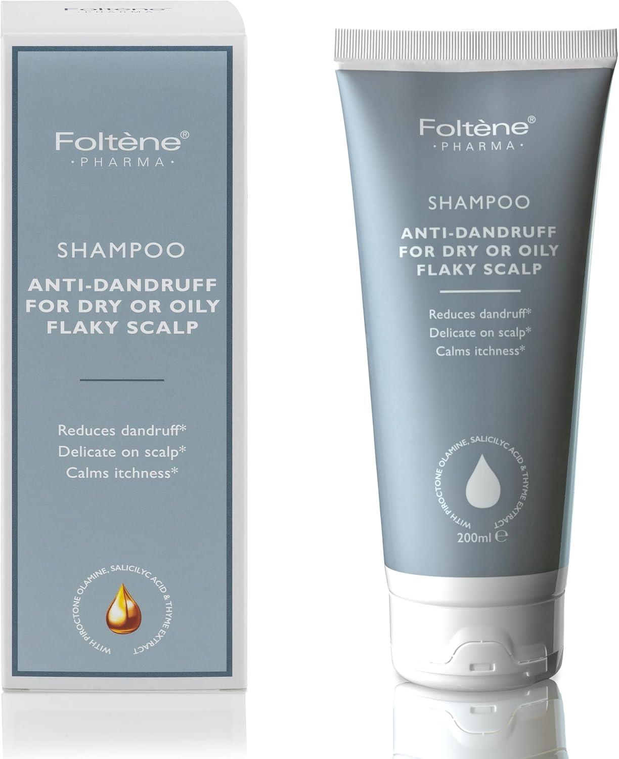 Foltene Shampoo Antidandruff Oily Flaky Scalp 200ml