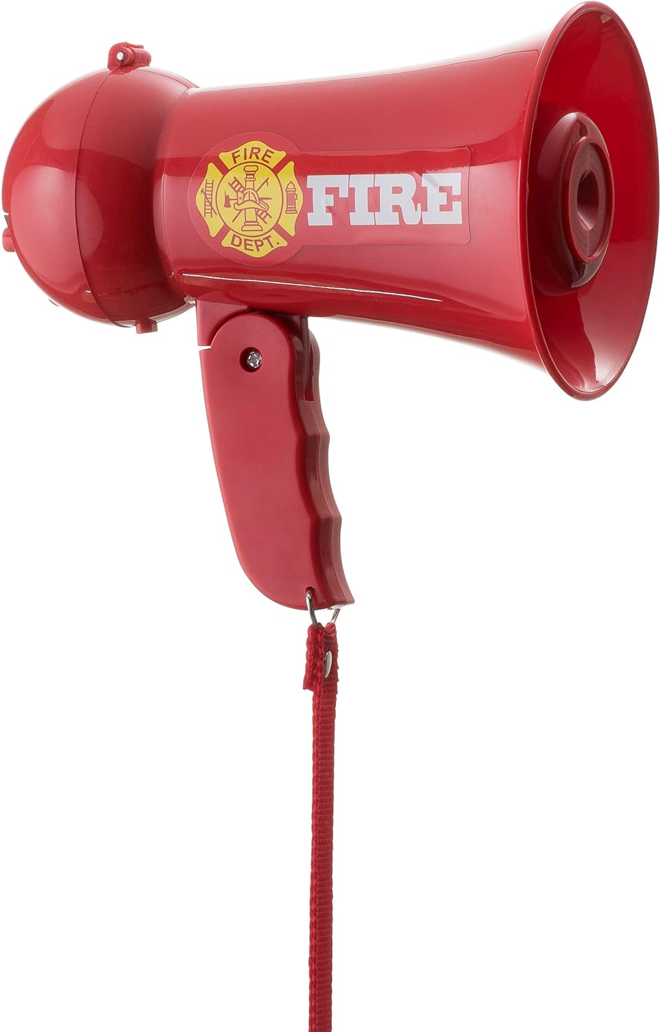 Dress Up America Firefighter Megaphone For Kids - Red Fireman Megaphone Bullhorn With Siren Sound