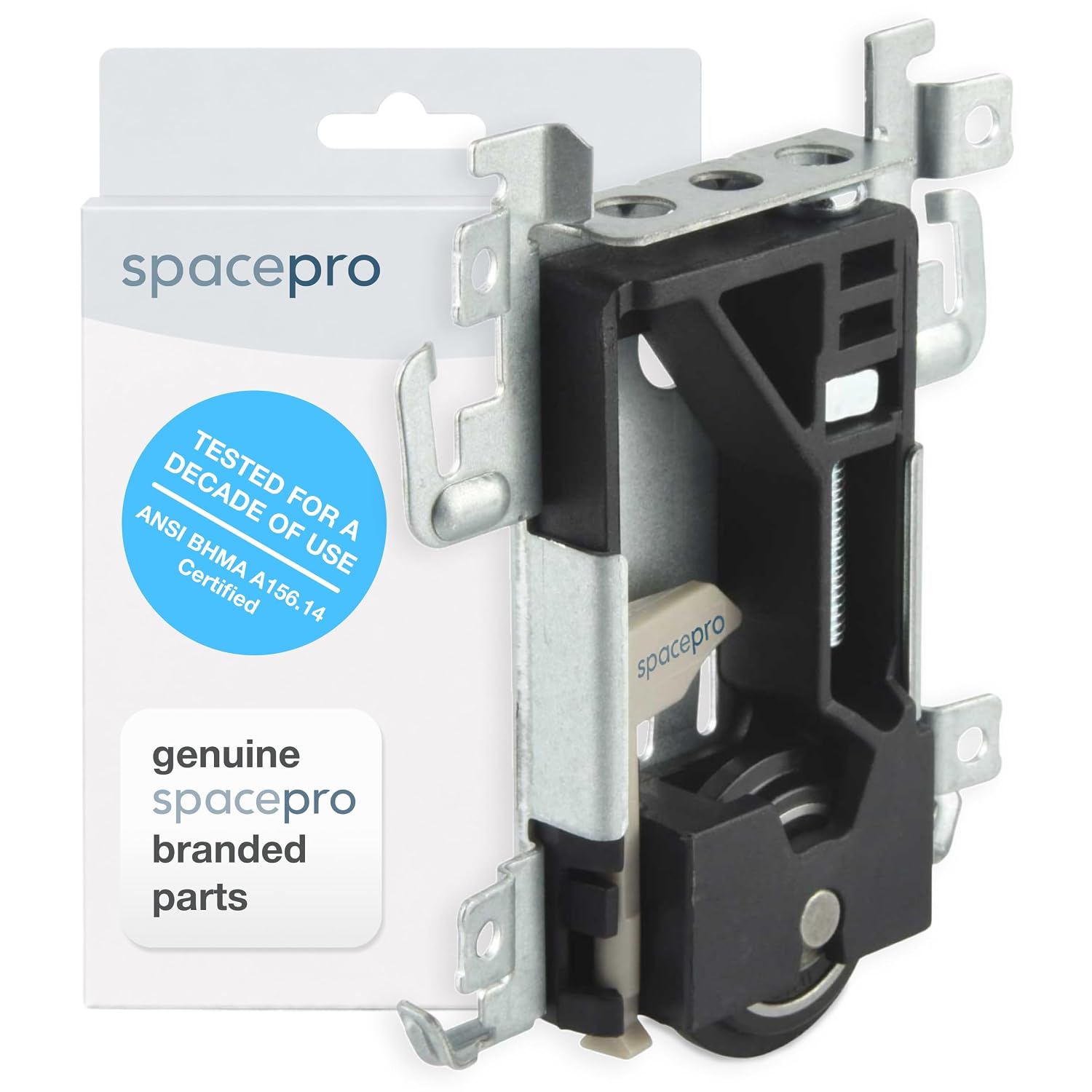 Spacepro/iSpace Sliding Wardrobe Door Roller - Heavy Duty Bottom Wheel - 50kg Load Capacity - Sliding Door Track Fitting & Runner - Steel Reinforced - Original Parts, Formerly Stanley - 17-4264Y-050