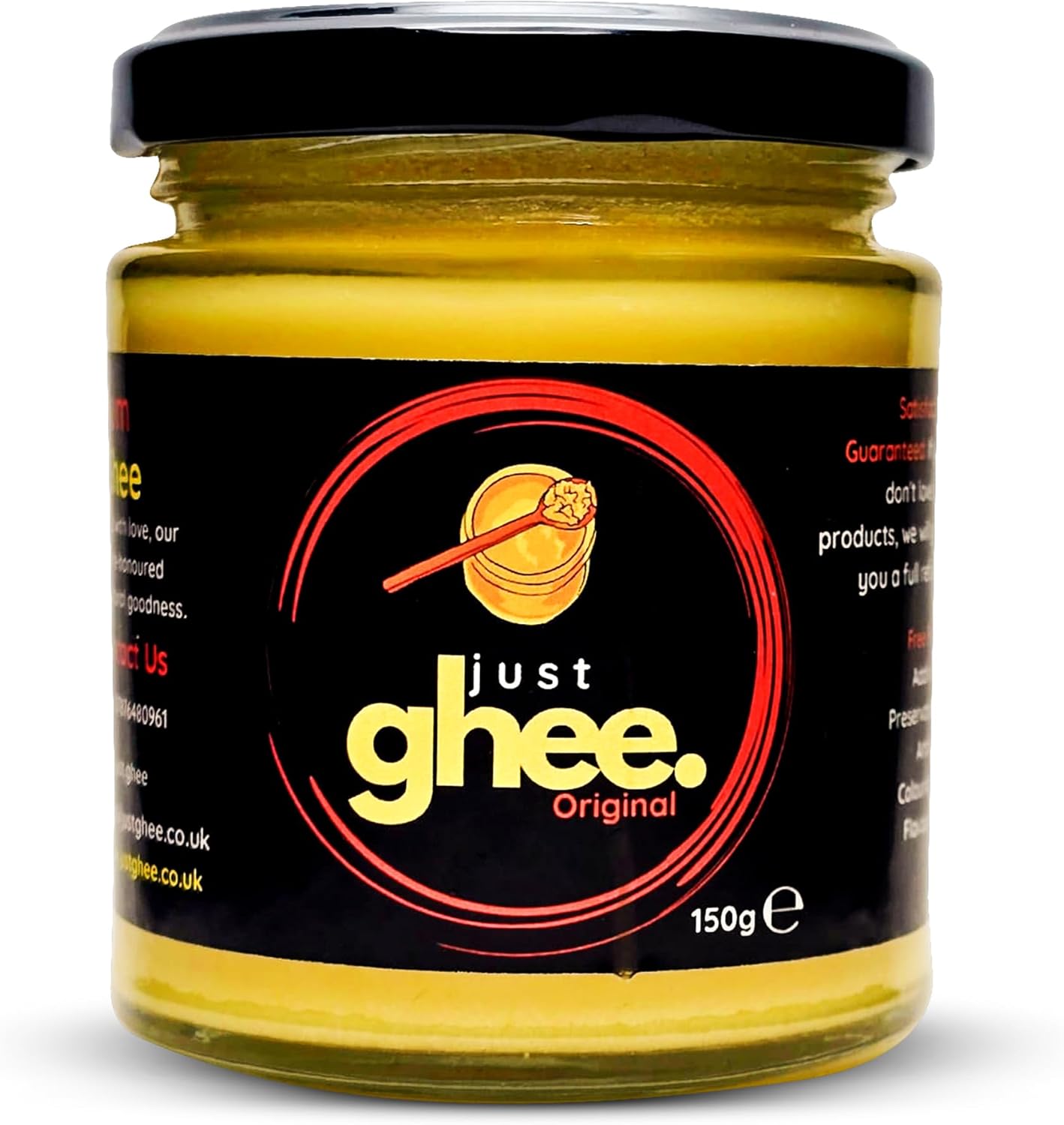 ORIGINAL FLAVOUR GHEE | PREMIUM & AUTHENTIC COW GHEE | GRASS-FED COWS | RICH & AROMATIC | HIGH SMOKE POINT | NUTRIENT-RICH | VEGETARIAN I AYURVEDIC BENEFITS | 150G GLASS JAR