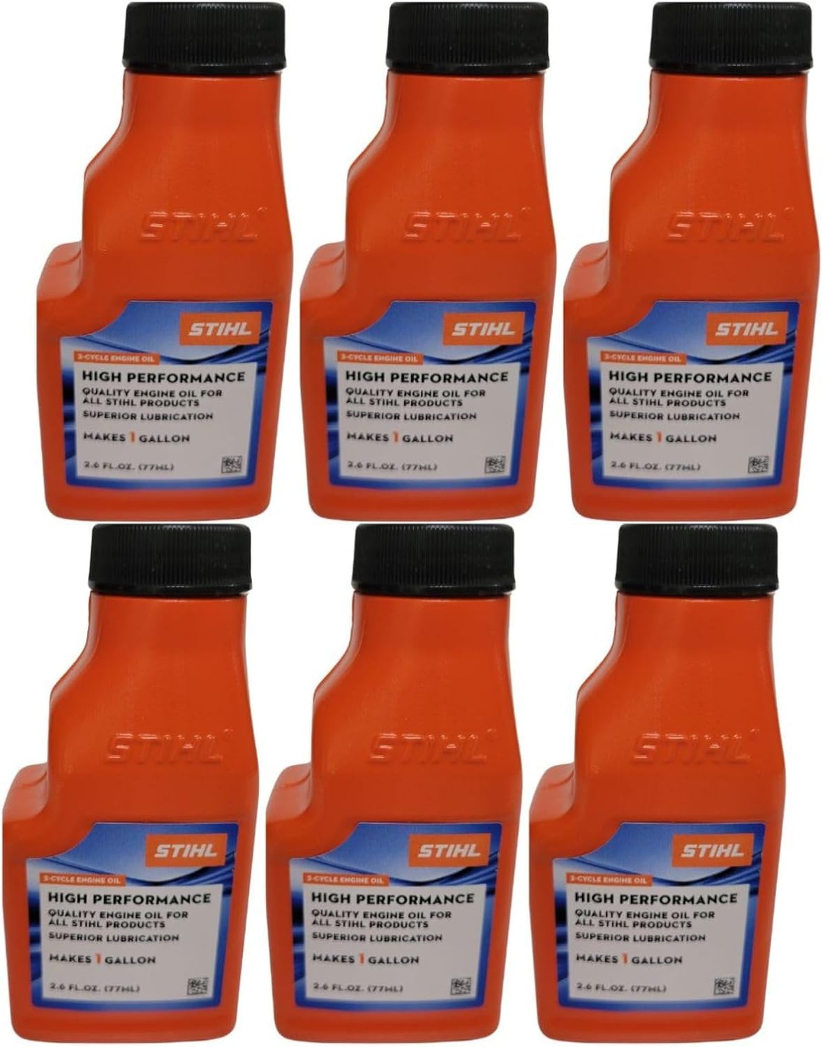 STIHL 0781 319 8008 2.6 Ounce High Performance 2 Cycle Engine Oil, 6 Pack