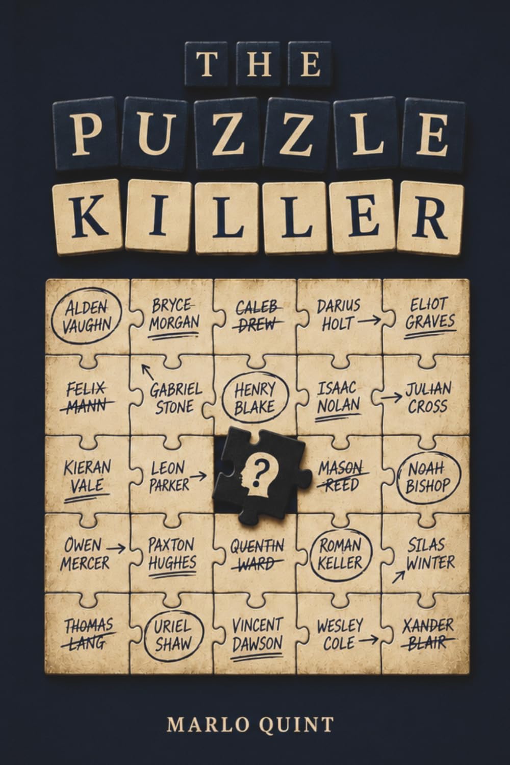 The Puzzle Killer: A Murder Mystery Elimination Game With 25.000 Suspects, 150 Killers and 1 Mastermind.