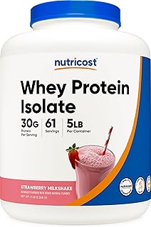 Nutricost Whey Protein Isolate (Strawberry Milkshake) 5LBS