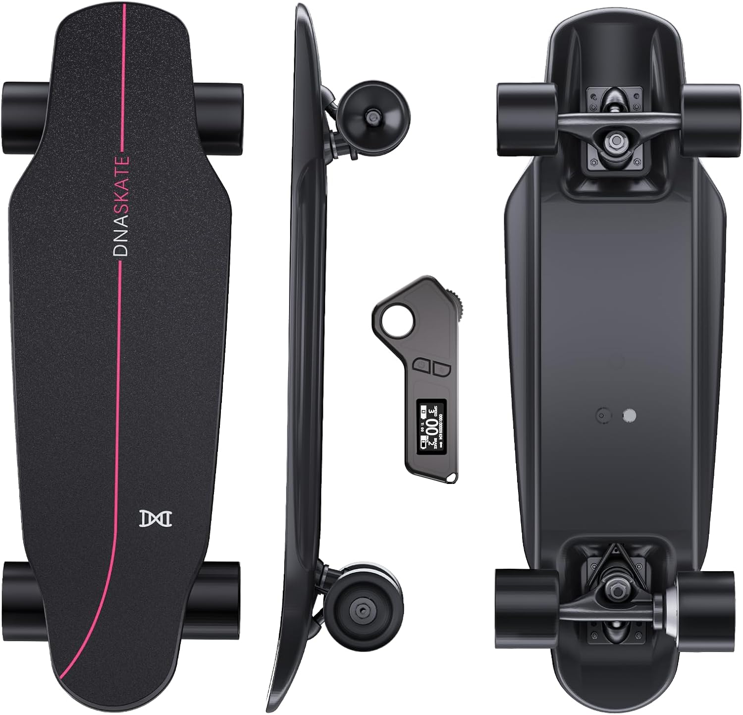 M8 Electric Skateboard with Remote, 15/22Mph Top Speed,9/15/Miles Range,400/800W Hub-Motor, Skateboard for Adults &Teens