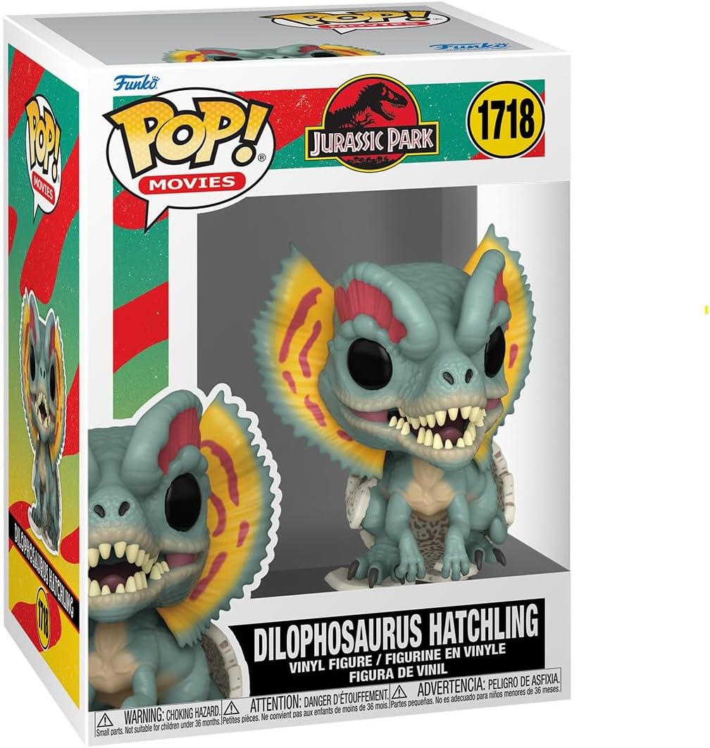 Funko POP! Movies: Jurassic Park Hatchling - Dilophosaurus - Collectable Vinyl Figure - Gift Idea - Official Merchandise - Toys Age 3+ for Kids & Adults - Movies Fans - Model Figure for Collectors