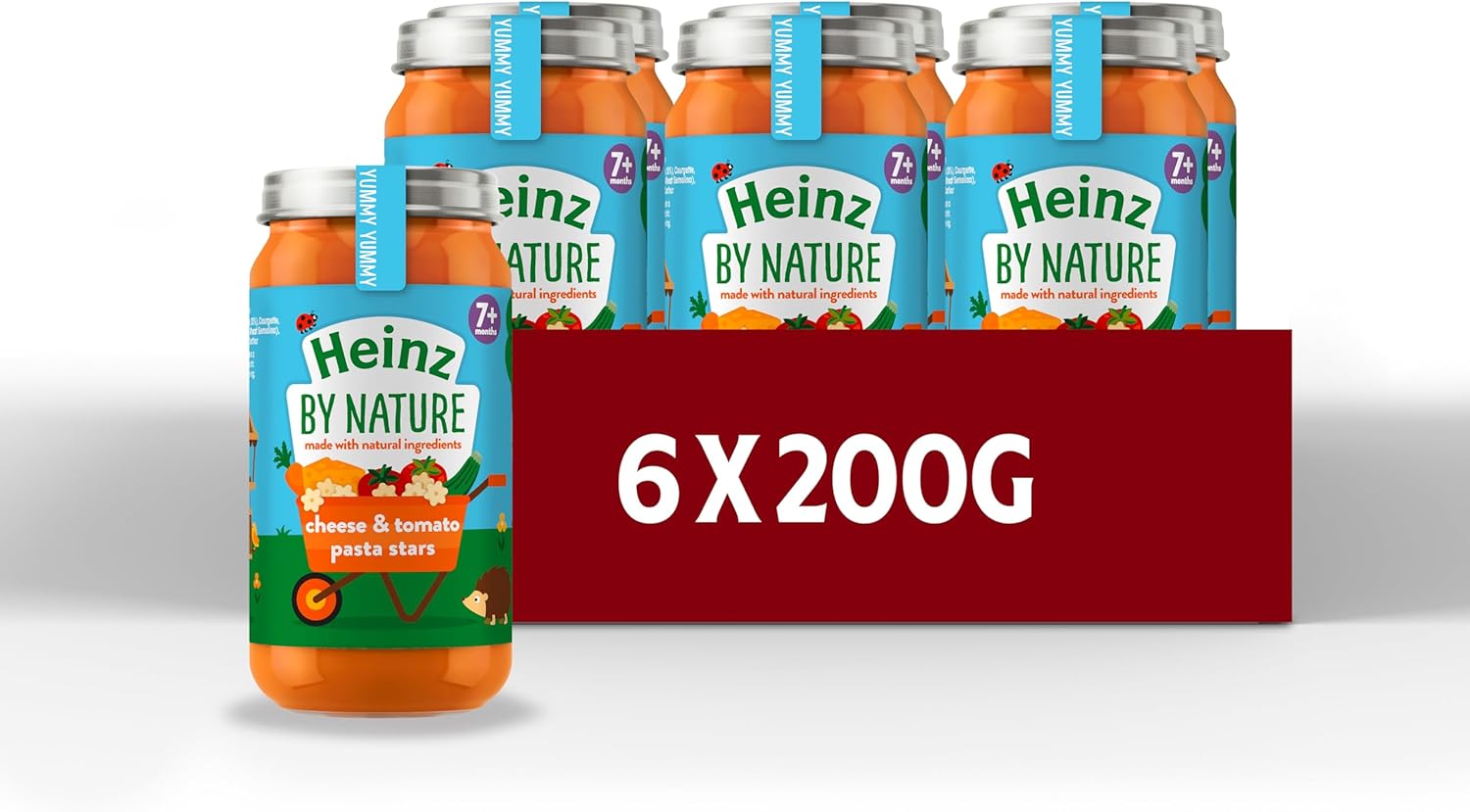 Heinz Baby Food Cheesy Tomato Pasta Jar 6x200g