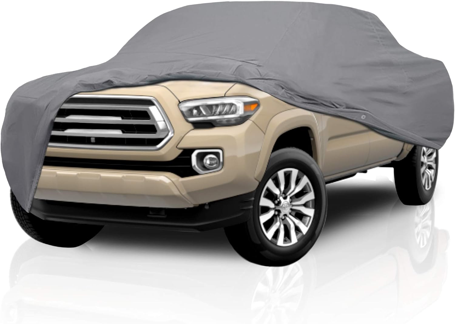 DaShield Ultimum Series Truck Car Cover for Toyota Hilux 2018-2025 Crew Cab Pickup 4-Door Long Bed All Weather Protection Semi Custom Fit Dust, Sun, Snow, Rain Protection Indoor Outdoor