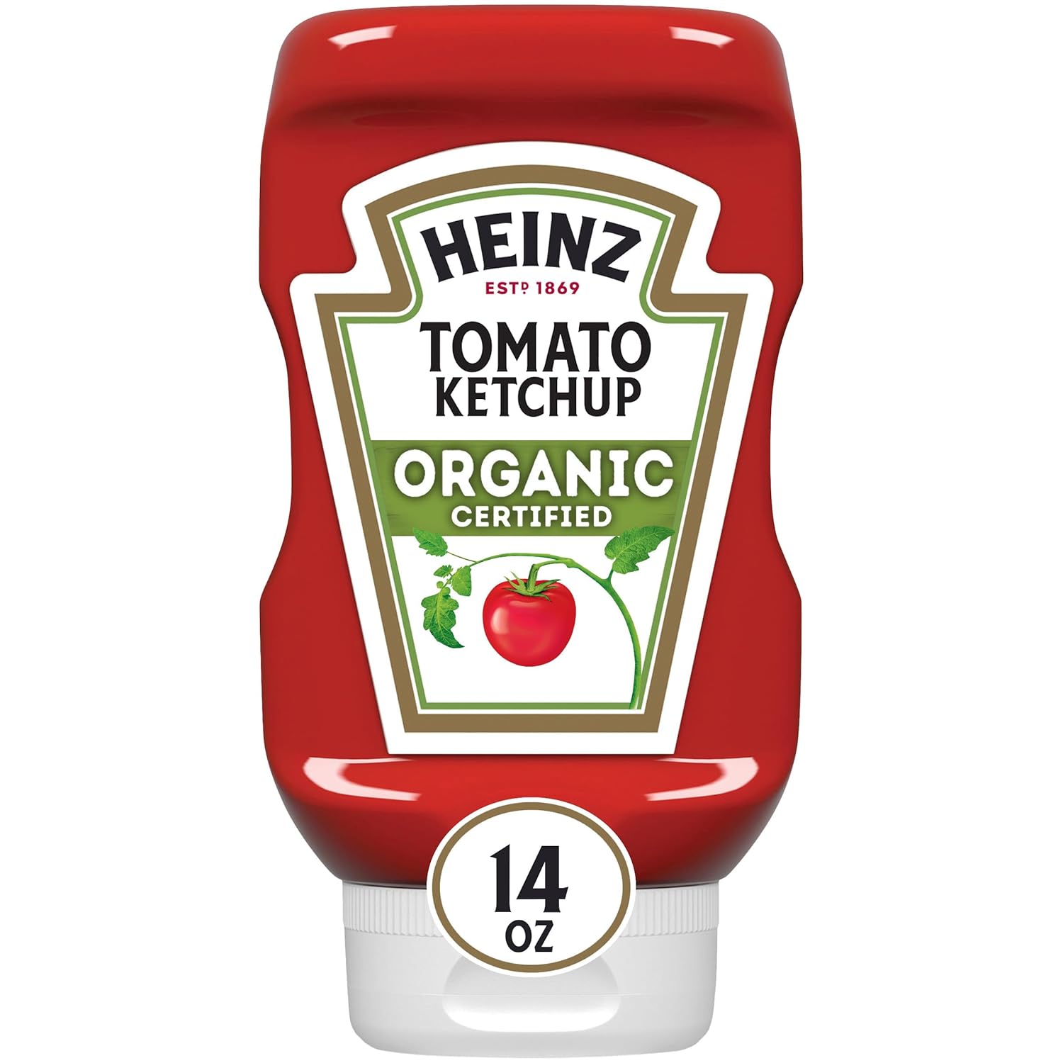 Heinz Organic Tomato Ketchup, 14 oz Bottle