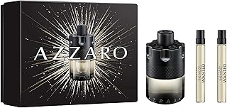 Azzaro The Most Wanted Eau de Toilette Intense – Aromatic & Woody Mens Cologne Gift Set – 3-Piece Set Includes Full Size Fragrance (100ml) + Two Travel Size Sprays (10ml) - Gifts for Men