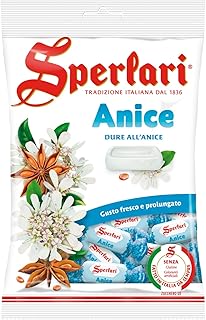 Sperlari Anise Hard Candy Bag, Individually Wrapped Italian Sweets, 200 gr / 7.05 Ounce Bag (1-Pack)