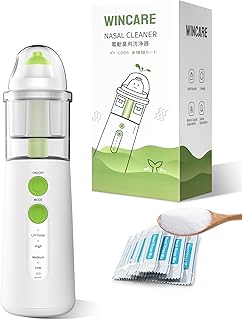 Minidiva Nasal Care for Sinus Relief Nose Cleaner, Sinus Rinse Kit with10 Salt Packs, Portable Nasal Irrigation System for Children and Adults, Powered Sinus Cleaner Machine Alternatives to Neti Pot