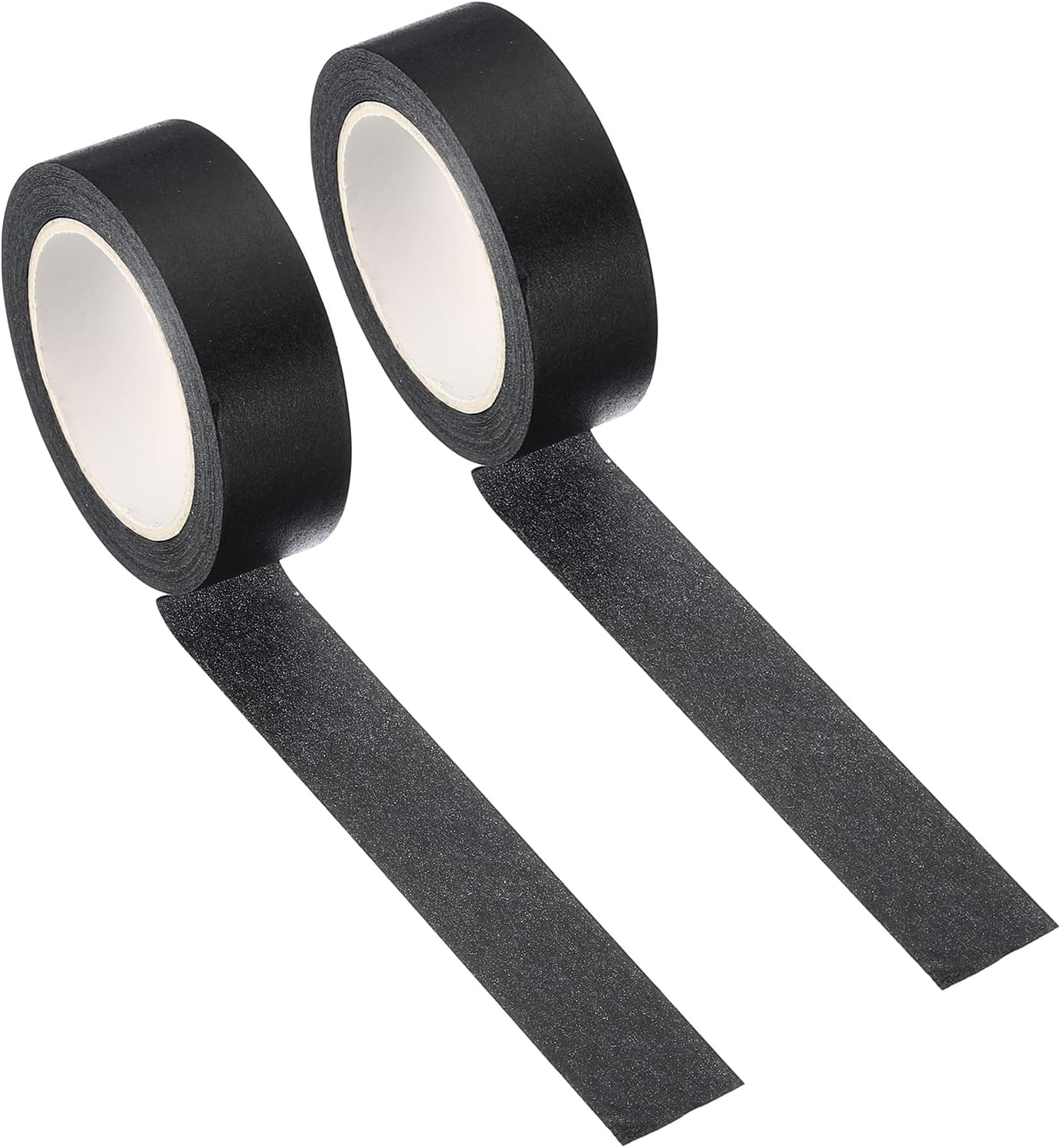 PATIKIL Holographic Washi Tape 0.59 Inch x 10.93 Yards, 2 Roll Self Adhesive Masking Sticker for DIY Art Craft Wrapping Decoration, Black