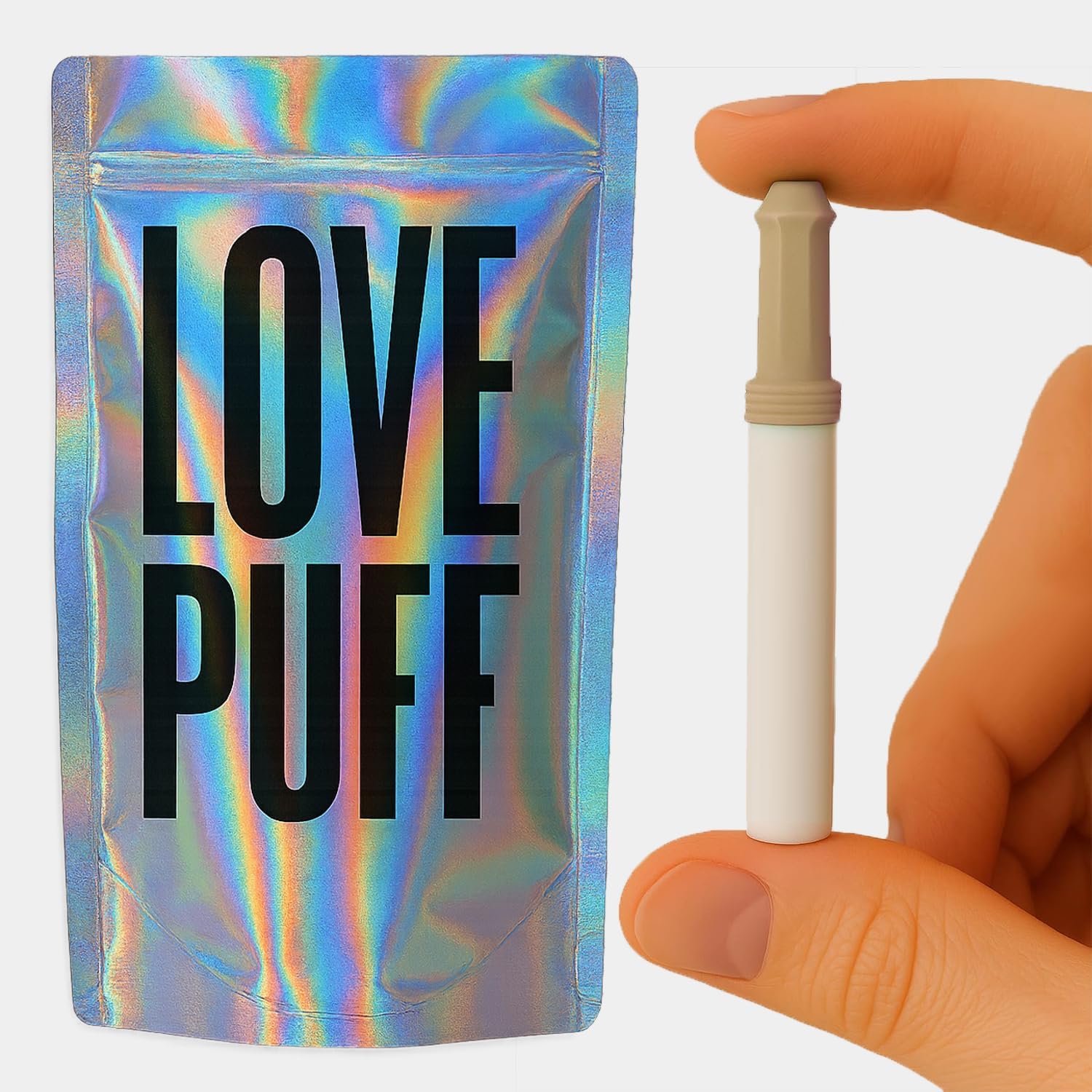 LovePuff No Heating Non-Electric Vaporless Puffer | Habit Replace Bad Habits, Reduce Cravings | Quit Smoking, Quit Vaping Smokeless Inhaler | Nicotine-Free Lung Detox, Mountain Flavored Air