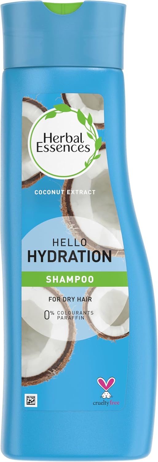 Herbal Essences Hello Hydration Shampoo for Dry Hair, 400 ml - Pack of 6