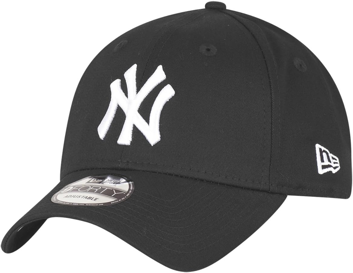 New Era New York Yankees 9forty Adjustables Cap Black/White - One-Size