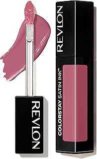 Revlon Liquid Lipstick, Face Makeup, ColorStay Satin Ink, Longwear Rich Lip Colors, Formulated with Black Currant Seed Oil, 008 Mauvey, Darling, 0.17 Fl Oz