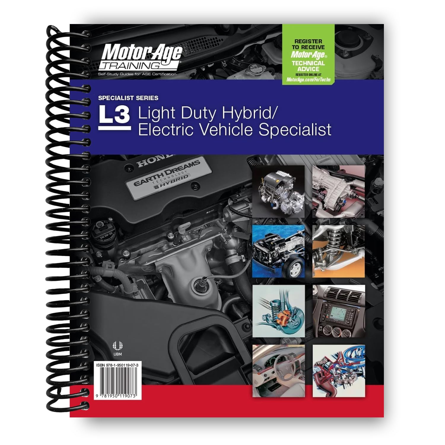 ASE Test Prep L3 - Hybrid/electric Vehicle Specialist Certification Test Prep Study Guide (Motor Age Training) by Motor Age Staff (2016-08-02)
