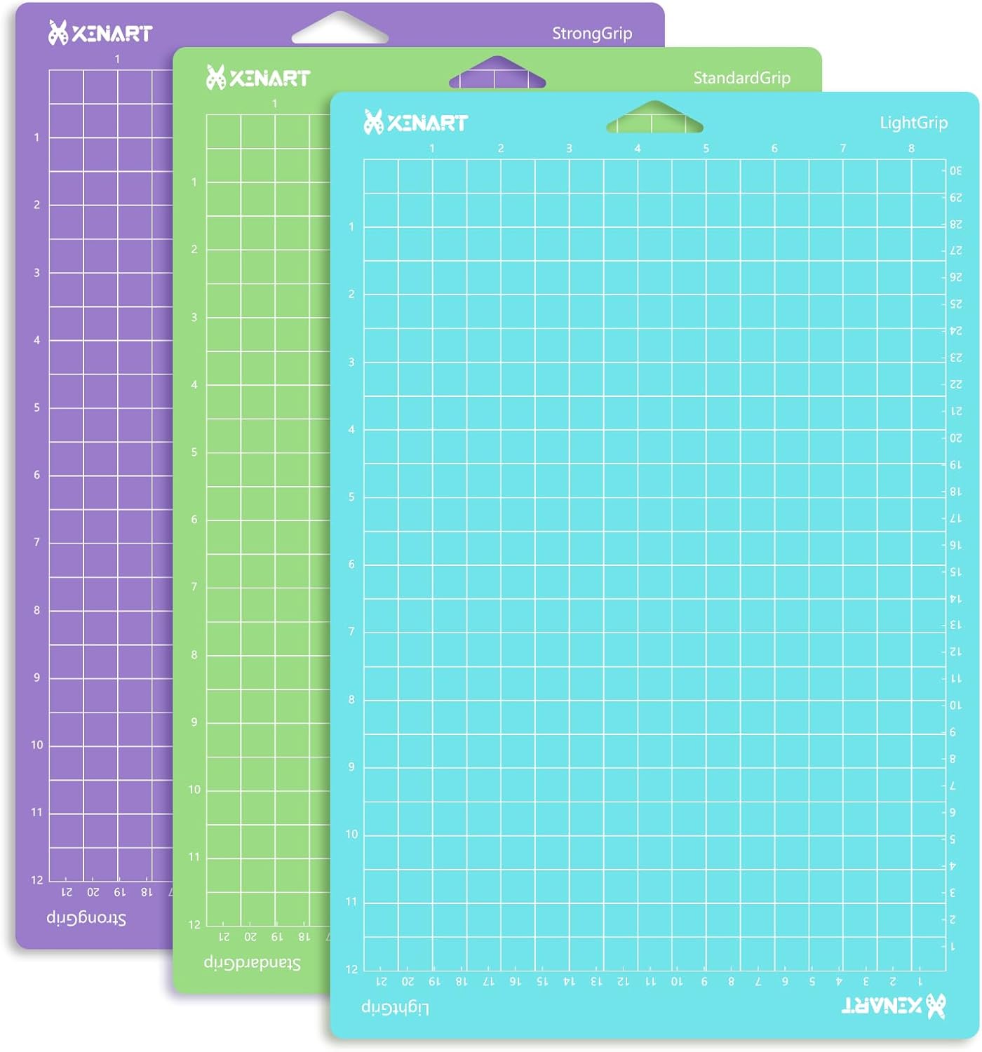 Cutting Mats for Cricut Joy Xtra (Standard, Light, Strong 3 Mats) Variety Adhesive Cutting mats for Cricut Joy Xtra (Variety,3 Mats, 8.5”x12”)