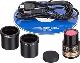 AmScope MD500 5.0 Mega Pixel USB Still Photo & Live Video Microscope Imager Digital Camera 5MP, Windows XP/Vista/7/8/10