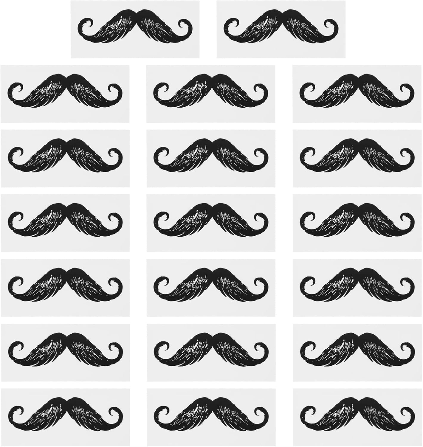 20pcs Protectors Self Cleaning Party Nose Care Hairs Tools Effective Masquerade Use Mustache: Adhesive Safe Home Tool Styling Men Personal Sticker