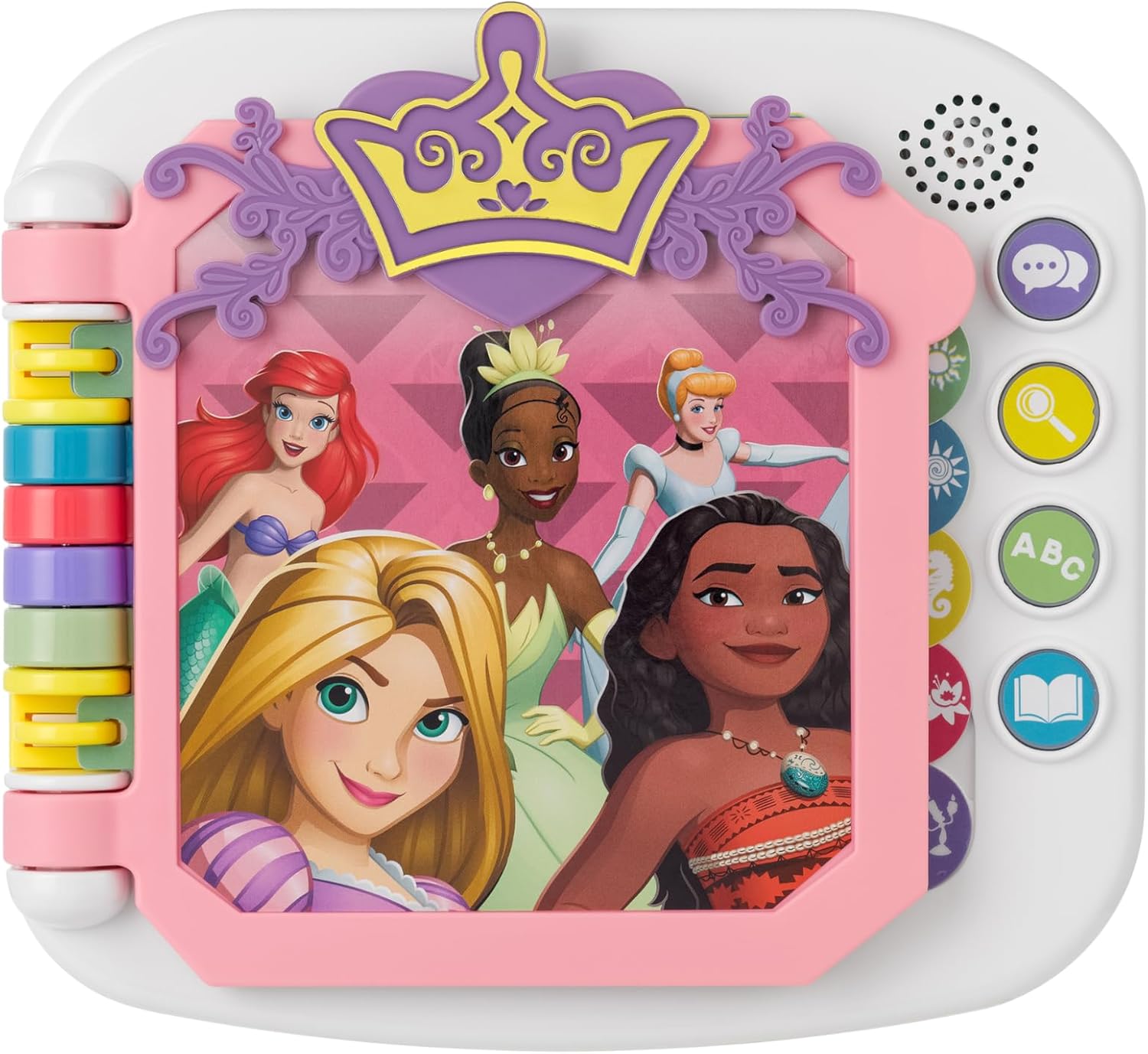 eKids Disney Princess Interactive Book with Preschool Learning Activities, Educational Toys for Toddlers and Fans of Disney Princess Toys