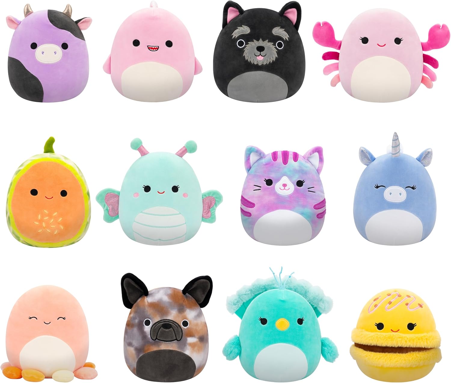 Squishmallows Original Mystery 3-Pack (8-Inch) – Official Jazwares Plush (Medium-Sized)