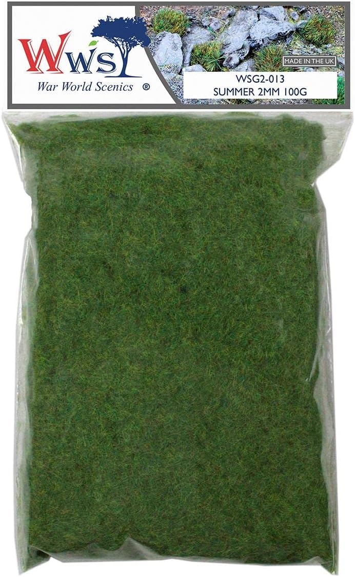 WWS War World Scenics WWScenics | 2mm Summer Static Grass | 100g | WSG2-013 | Realistic Model Scenery Material