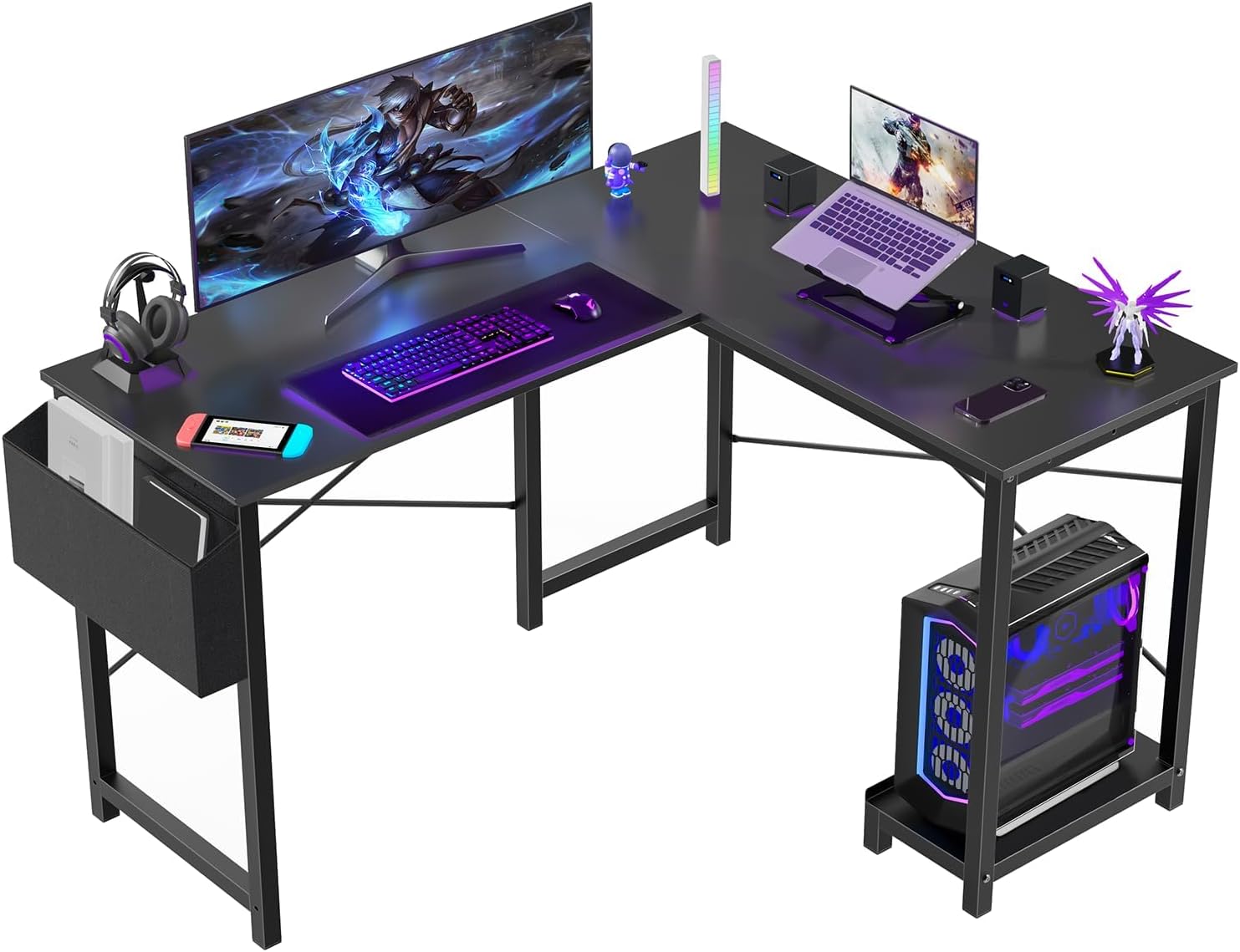 Sweetcrispy L Shaped Desk - Computer Gaming Corner Desk