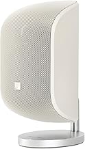 Bowers and Wilkins M-1 Satellite Speaker - 4" Glass Fiber Midrange, 1" Aluminum Dome Tweeter, Use as Stereo Speakers or Center Channel in Your Surround Sound System, Matte White (Single)