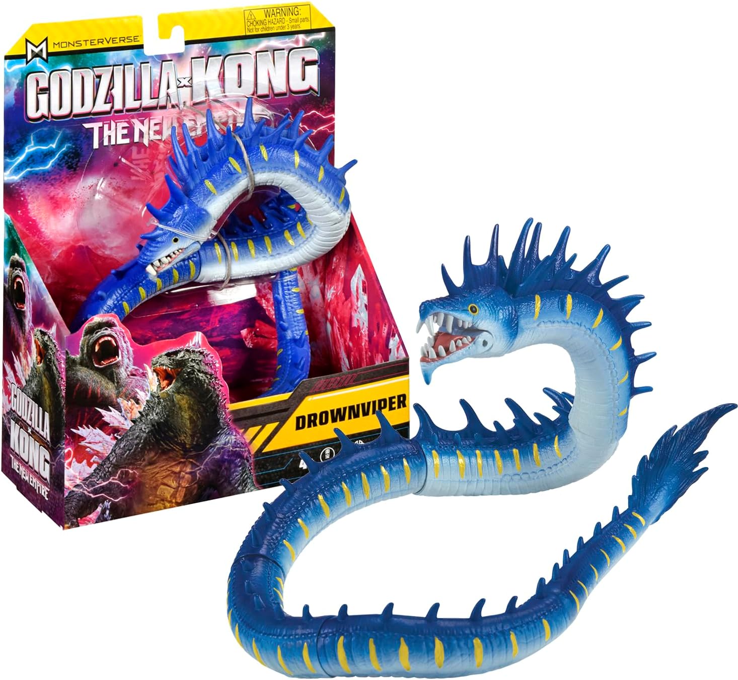 MonsterVerse Godzilla x Kong: The New Empire, 6-Inch Drownviper Action Figure Toy, Iconic Collectable Movie Character, Suitable for Ages 4 Years+