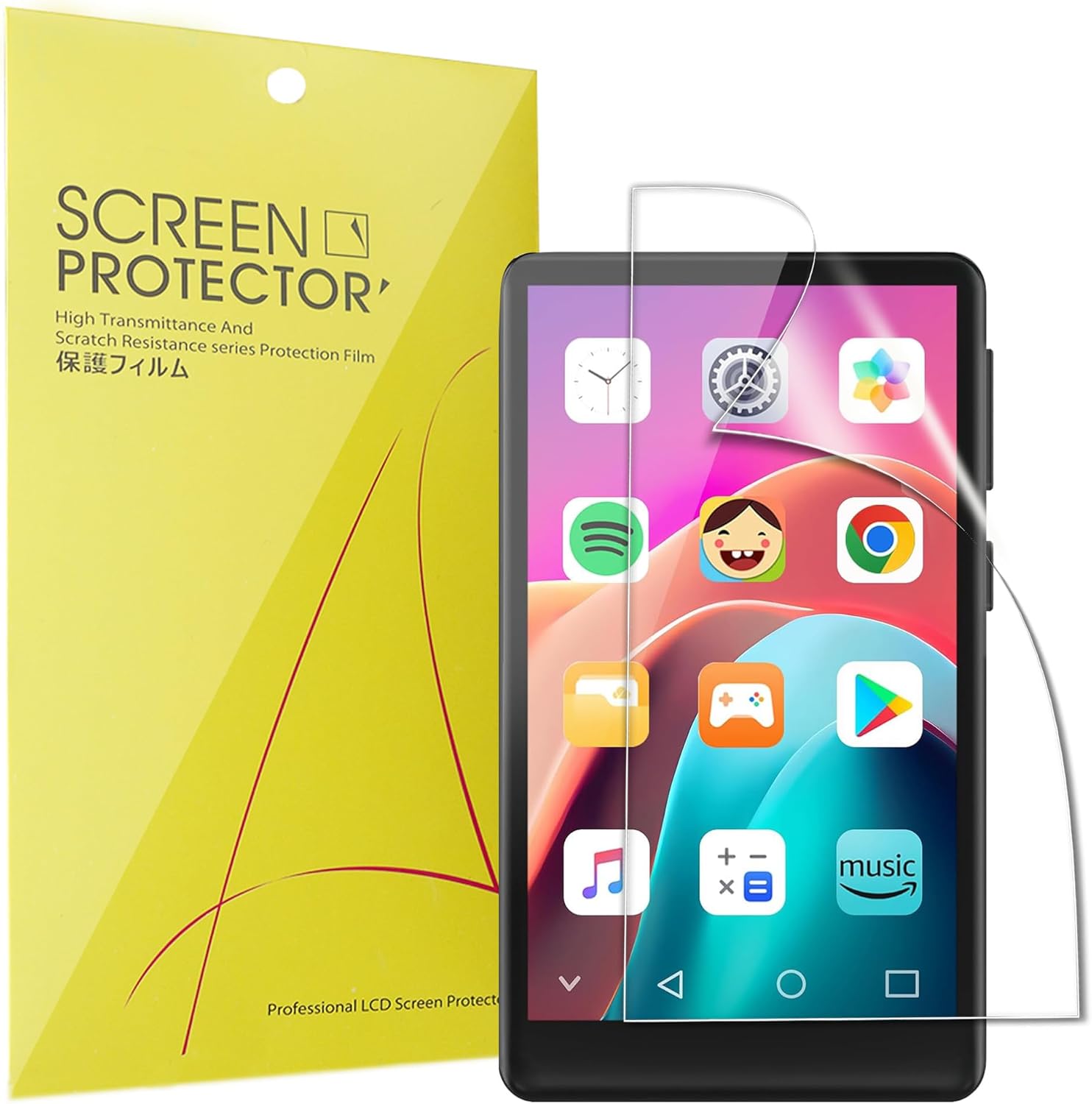 Compatible for XBENDON MP3 Player Screen Protector, [6 Pack] Full Coverage TPU Clear Film Compatible for XBENDON M1 4.0" MP3 Player (6 Pack)