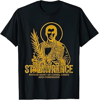 Catholicism Gold St. Lawrence Catholic Christian Saint T-Shirt