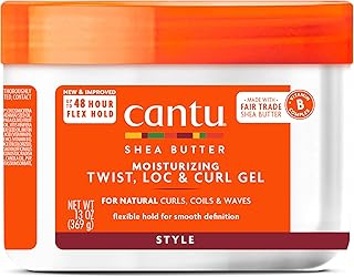 Cantu Moisturizing Twist & Lock Gel with Shea Butter for Natural Hair, 13 oz (Packaging May Vary)