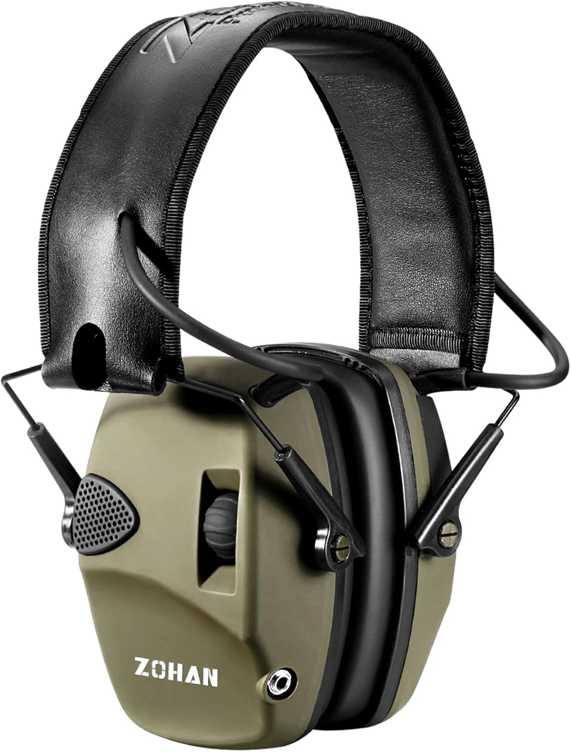 ZOHAN 054 Electronic Shooting Ear Defenders,Active Noise Reduction Safety Earmuff,Tactical Headset Sound Amplification Hearing Protection for Hunting,Ideal for Outdoor Airsoft Sport - Green