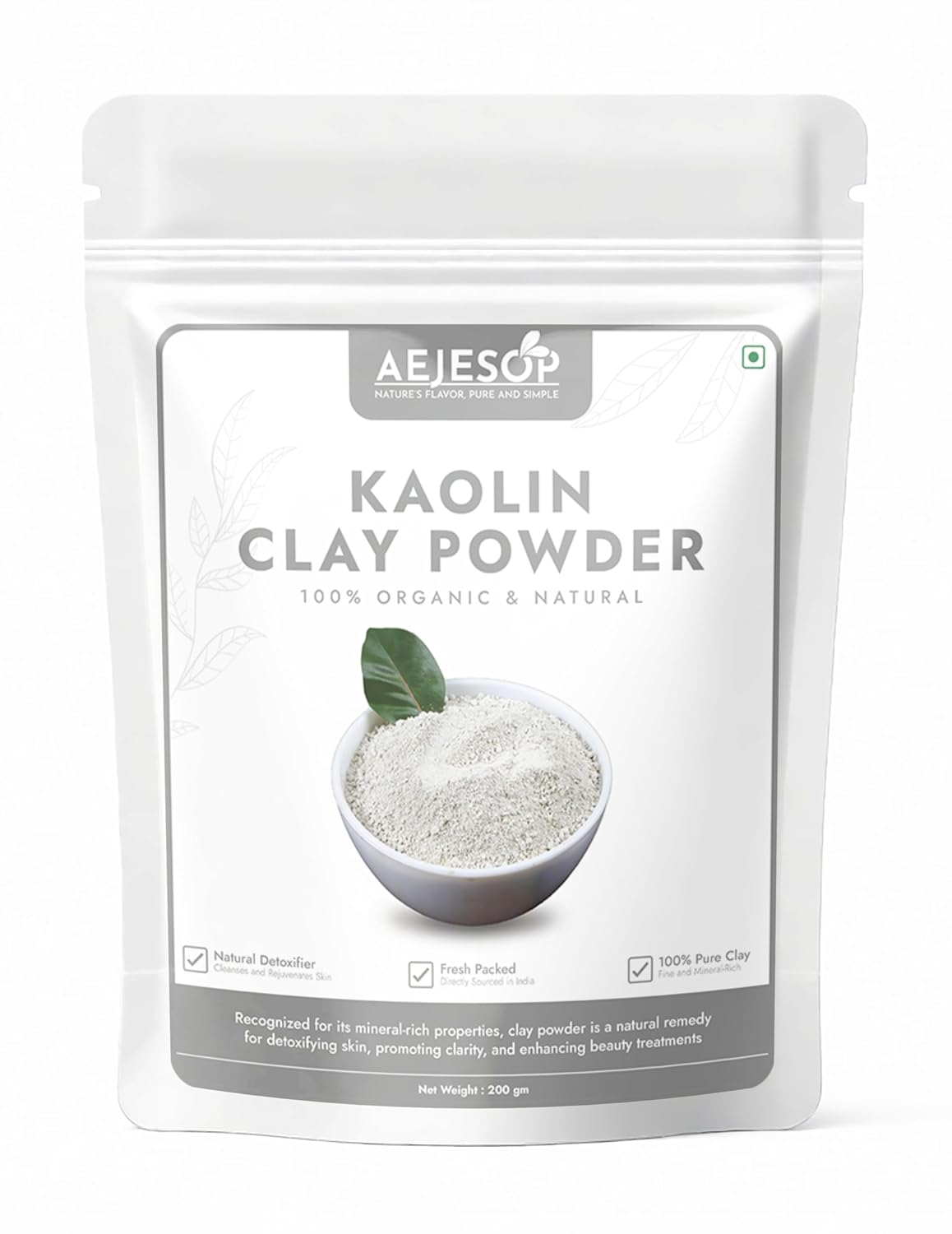 Kaolin Clay Powder, 7 oz (200 g)