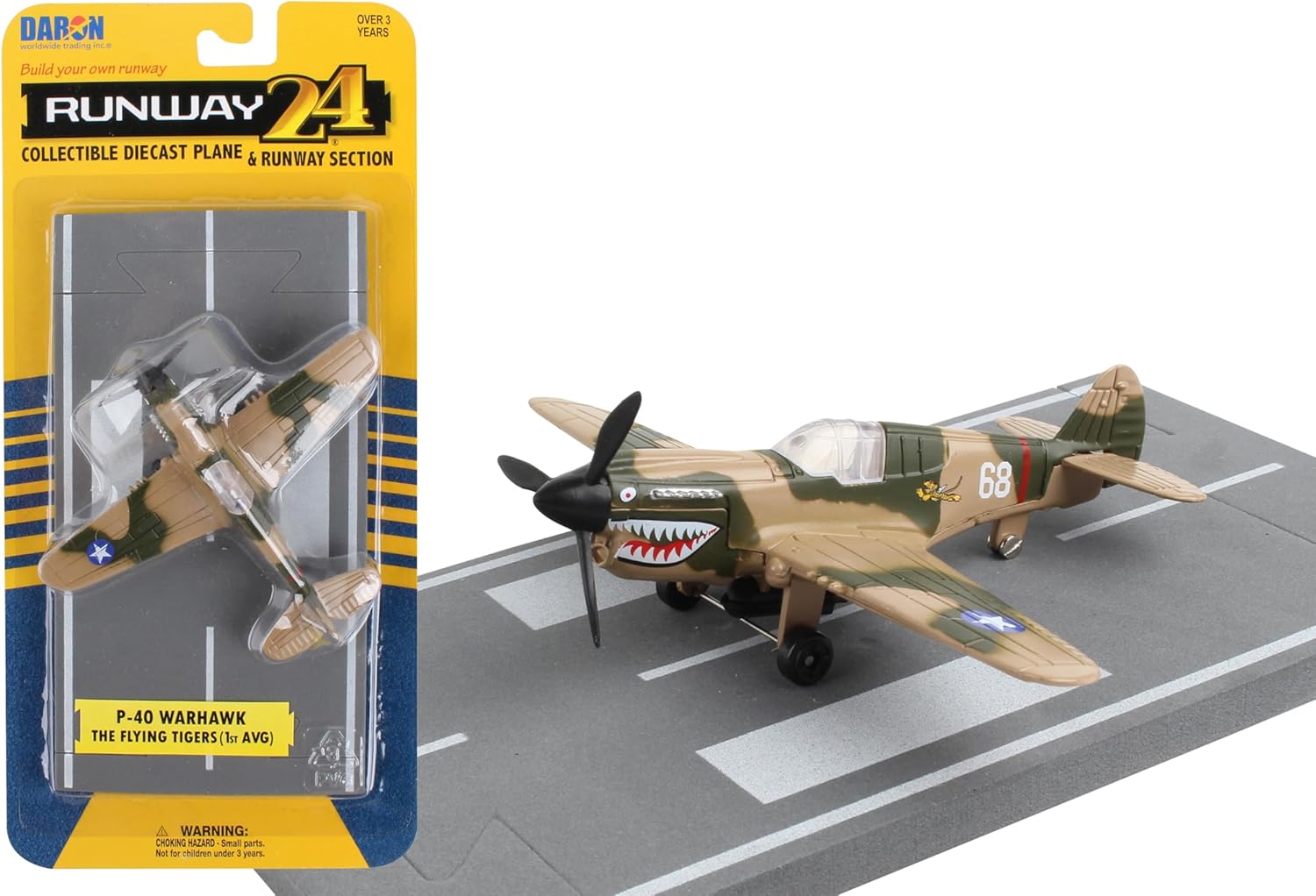 Daron Worldwide Trading Runway24 P40 Flying Tigers Vehicle