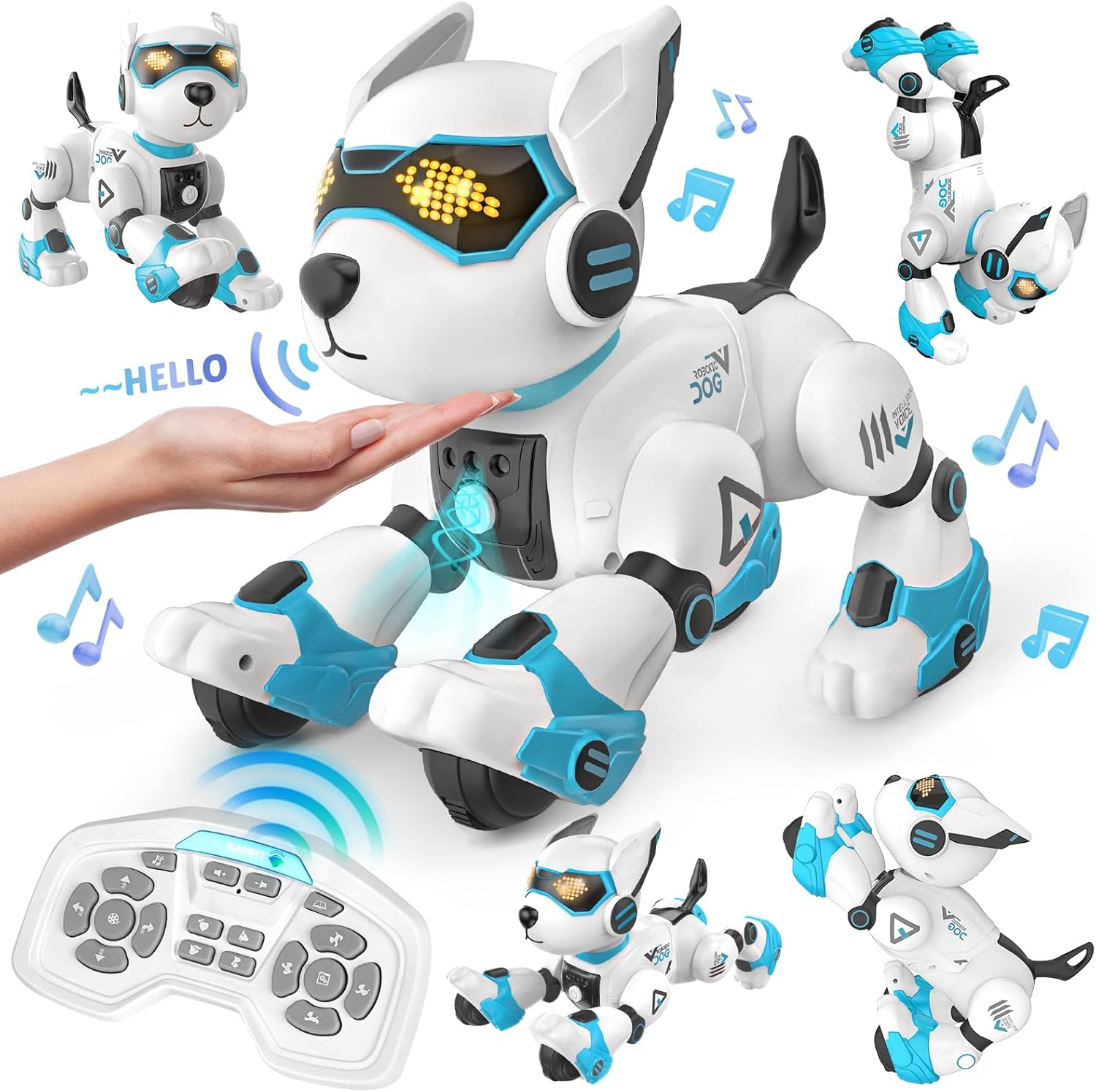 Dreamon Robot Dog Toy for Kids Gifts for 6 7 8 9 years old Girl Boys Remote Control Programmable Smart Talking Robot Puppy for Christmas Children's Day Birthday