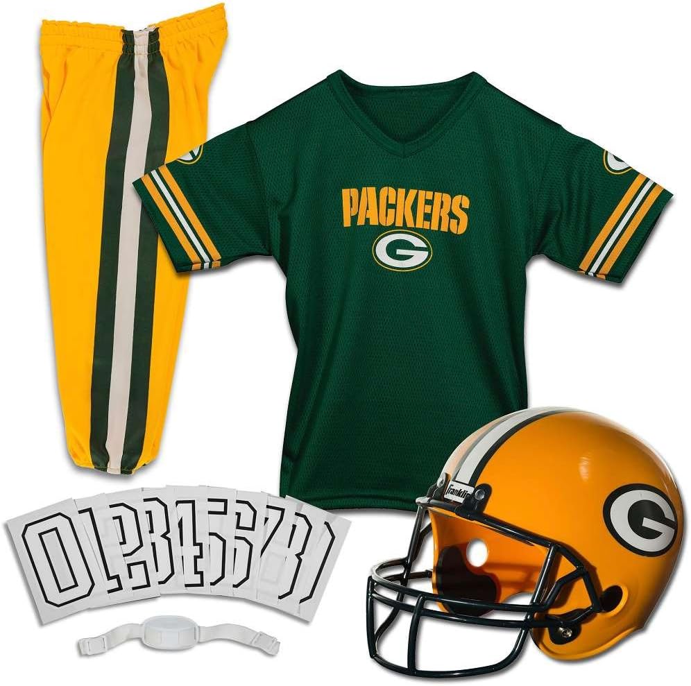 Franklin Sports NFL Youth Football Uniform Set for Boys & Girls - Includes Helmet, Jersey & Pants with Chinstrap + Numbers