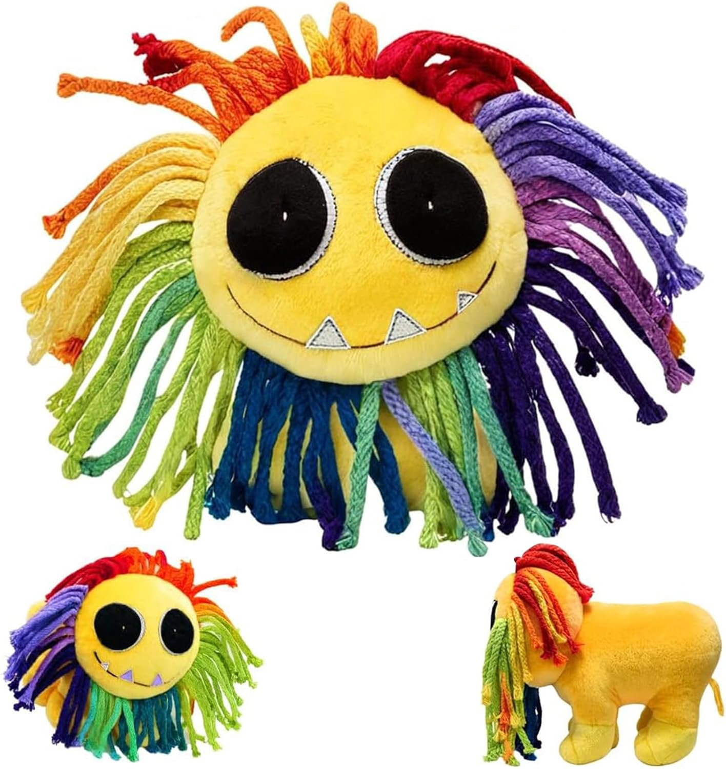 FveVqe Yarnaby Plush, Poppy Playtime Plush, Smiling Poppy Playtime for Boys and Girls and Fans Aged 4~10+ Years Old, Yarnaby for Halloween and Christmas Nightmare Baba Dolls (Multicolour)
