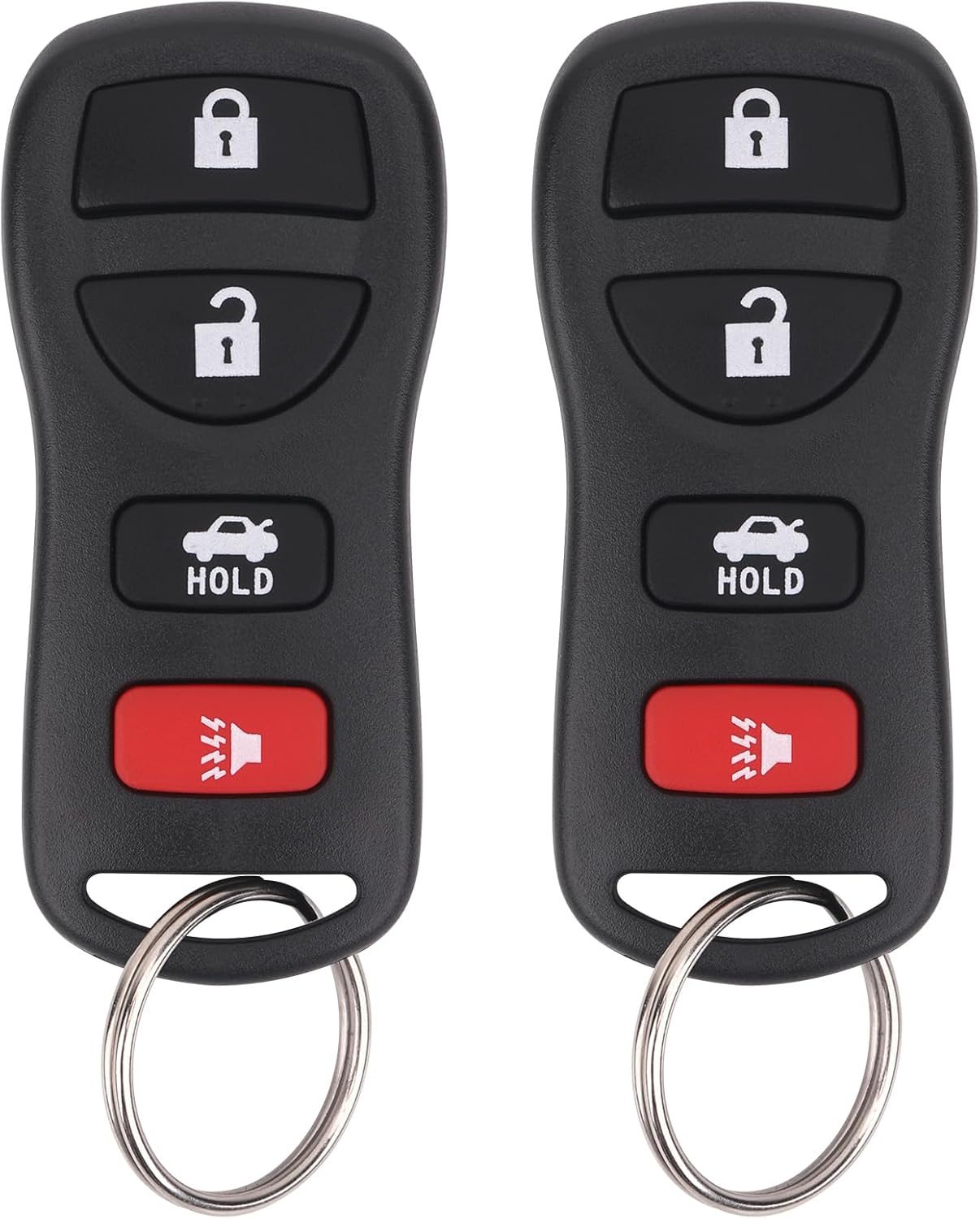 Keyless Entry Remote Control Car Key Fob Compatible with Infiniti EX35 FX35 FX45 I35 G35 QX56, Nissan Altima Armada Maxima Quest Sentra 350Z, Replacement for KBRASTU15 (Pack of 2)