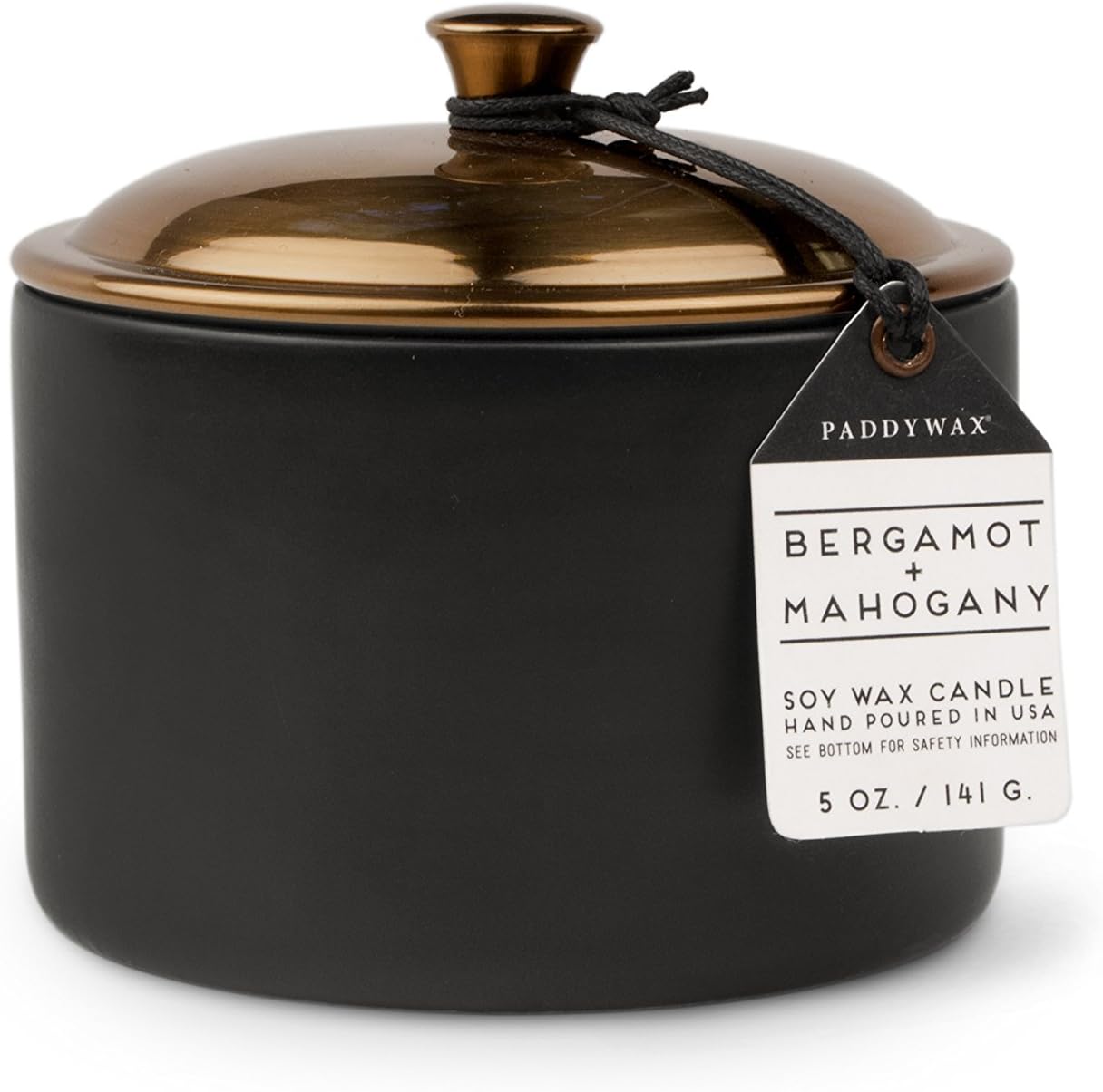 Paddywax Candles HY0503 Hygge Collection Scented Candle, 5-Ounce, Bergamot + Mahogany