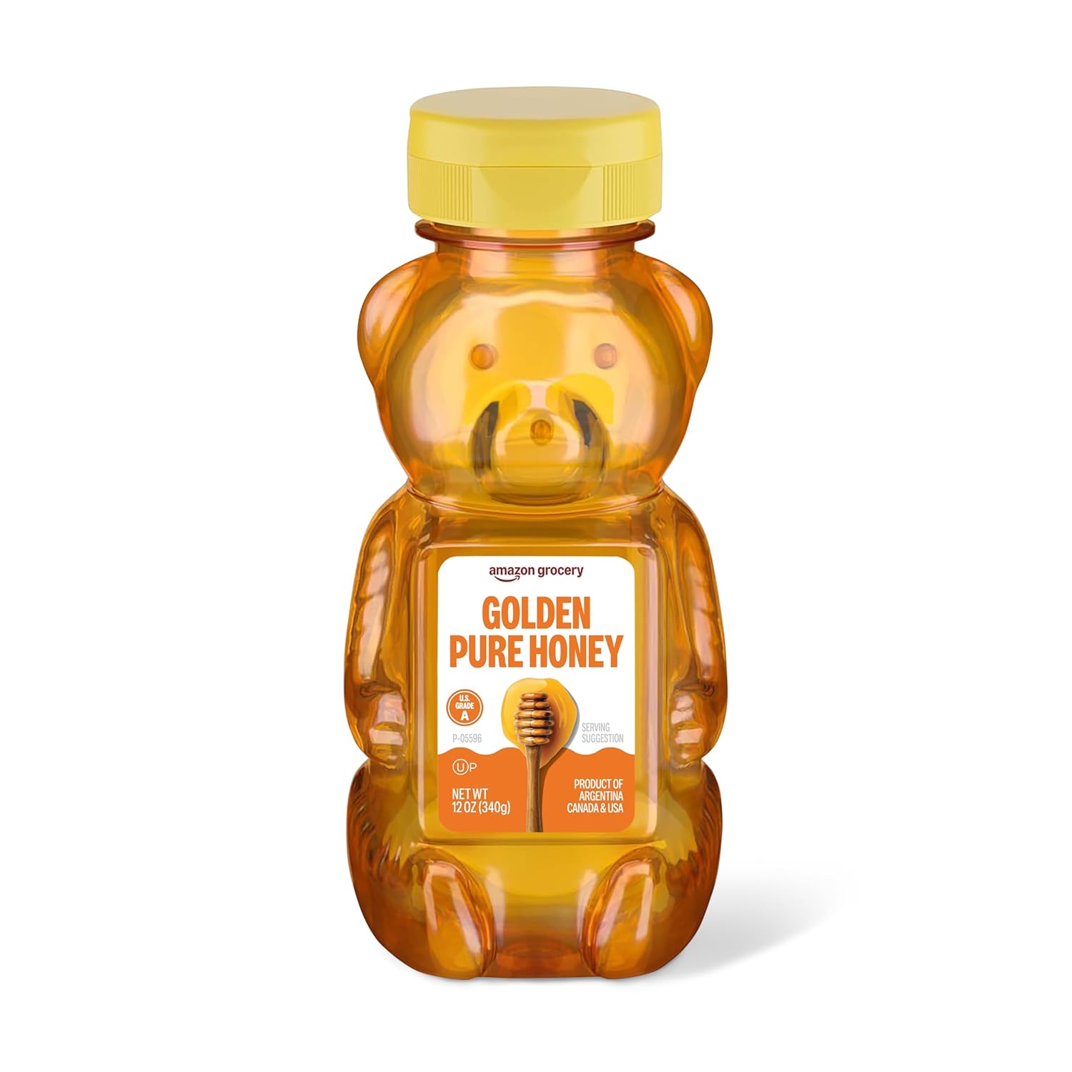 Amazon Grocery, Golden Pure Honey, 12 Oz (Previously Amazon Fresh, Packaging May Vary)