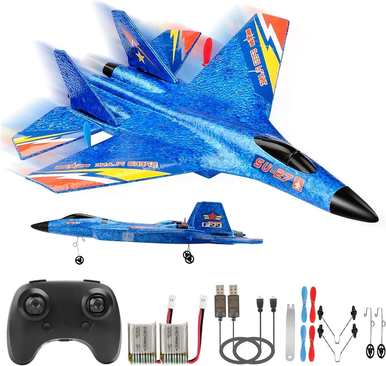 SU-27 RC Airplane for Kids Adults Beginners Fighter Jet Ready To Fly
